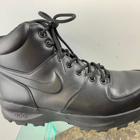 Nike ACG Black Leather Lace Up Hiking Boots 9M Nike ACG Black Leather Lace Up Hiking Boots 9M